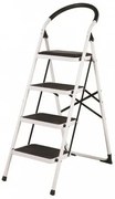 Klapp acél összecsukható lépcső, 4 fokos, 4 lépcsőfok