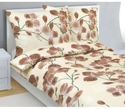 Bellatex Kert pamut ágyneműhuzat bézs , 140 x 200 cm, 70 x 90 cm