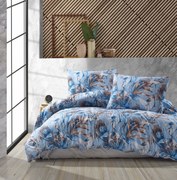 Helsinky kék pamut ágyneműhuzat 200x140cm+90x70cm TiaHome