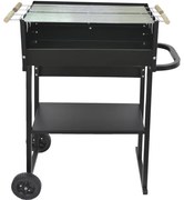 PRAKTIKER FASZENES GRILL 83,5X47X90CM ÁLLÍTHATÓ MAGASSÁGGAL