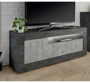 URBINO Oxidált-Beton TV szekrény 3 ajtós 138cm
