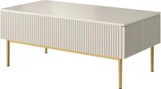 Nicole dohányzóasztal 120 cm - kasmír / arany lábak