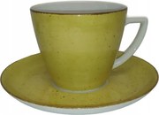 Csésze+alj Beáta/Dorota 6630J sárga Lubiana