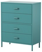 Komód CARLA , 800 x 1015 x 400 mm, Modern: tengerszínű
