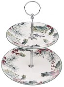 Needles karácsonyi porcelán süteményállvány