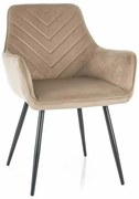 Maya Velvet étkezőszék, bézs