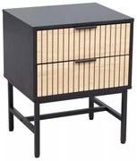 Mago S1 éjjeliszekrény tölgy / fekete