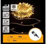Aigostar - LED kültéri karácsonyi fényfüzér 600xLED/6W/230V 30m IP44 meleg fehér