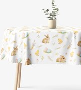 Goldea húsvéti ovális teflonos terítő - vidám húsvét 140 x 180 cm