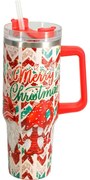 Merry Christmas karácsonyi termokanna 1,2 l, piros