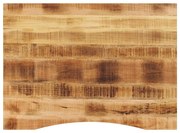 tömör nyers mangófa íves asztallap 100 x 80 x 2,5 cm