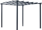 Outsunny Rózsa Pavilon Növényív Rózsa Ív Trellis Kert Pavilon Időjárásálló Fém Fekete 2,97 x 2,95 x 2,3 m | Aosom