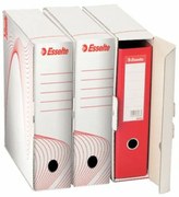 Archiválódoboz, iratrendezőnek, 97 mm, újrahasznosított karton, ESSELTE Standard, fehér (E10024)