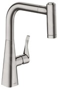 Hansgrohe M71, mosogató csaptelep M7116-H220 kihúzható spray-vel, sBOX, rozsdamentes megjelenés, HAN-73800800