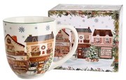 Karácsonyi Porcelán nagy bögre 1 literes díszdobozban Christmas City 2