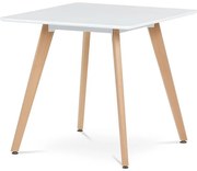 Étkezőasztal 80×80 cm, MDF, Fehér. DT-312 WT