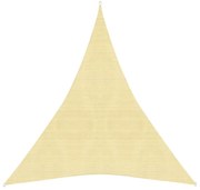 bézs HDPE napvitorla 160 g/m² 3 x 4 x 4 m