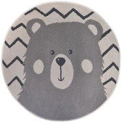 Szürke gyerek szőnyeg ø 140 cm Bear – Hanse Home