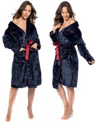 Fürdőköpeny Roger Women Navy Red M