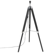 Állólámpa fekete árnyékoló nélkül - Tripod