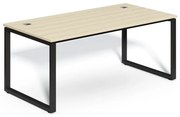 SimpleOffice asztal 180 x 90 cm, világos tölgy / fekete