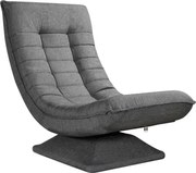 ABERDEEN napozó fotel 87×60×105cm, szürke Casaria