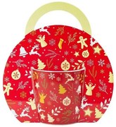 Karácsonyi porcelán bögre díszcsomagolásban - 300 ml piros