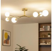 Brilagi - LED Felületre szerelhető csillár MISTEL 6xG9/3W/230V arany/fehér