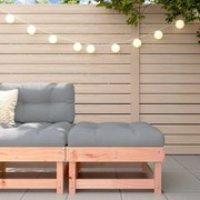 tömör duglászfenyő kerti lábzsámoly párnákkal