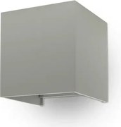 V-tac Kültéri Állítható Négyzetes Falilámpa Szürke 12W 4000K 1110lm 8532