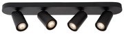 Lucide 23954/21/30 - XYRUS 4xGU10/5W/230V LED spotlámpa, fekete