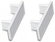 2 db egysoros végzáró elem mennyezeti sínes karnishoz