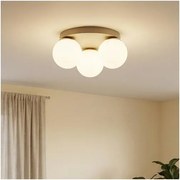 Brilagi - Mennyezeti lámpa MILO ECRU 3xE27/60W/230V átm. 35 cm bézs/arany