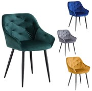 K-487 bársony étkezőszék több színben