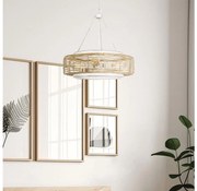 Quoizel QZ-WAYLON-4P-AWH - Láncos csillár WAYLON 4xE27/60W/230V Ø 50,4 cm