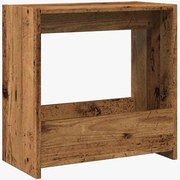 vidaXL Oldalasztal Régi fa 50x26x50 cm Gépelt fa