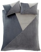 Szürke kétszemélyes fleece ágyneműhuzat 200x200 cm Cosy Larsson Geo – Catherine Lansfield