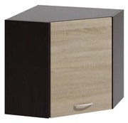 Konyhai Sarokszekrény Felső Világos/Sötét Sonoma Színben. LIVIA LV-05/G 60 N