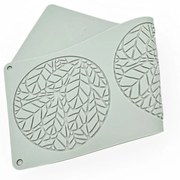 Dekor forma, szilikon, levelek körben, 32×11,2cm