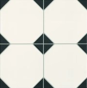 Padló Realonda Octagon black 33x33 cm matt OCTAGONBK