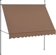 Outsunny Kihúzható Manuális Napernyő 3x1,2m Külső Terasz Rolós Árnyékoló Magasságállítható Crank 210-300 cm Fúrás Nélkül UV30+ Védelem Erkélyre Kertbe