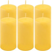 Gyertya készlet 11,5 cm Ø 6 cm 6 db sárga