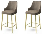 Enox Cappuccino és Gold bárszék szett, 2 db, 2 db