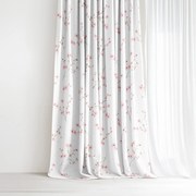 Goldea pamut függöny - cseresznyevirágok 140x150 cm