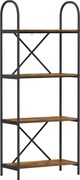 vidaXL Könyvespolc Füstölt tölgy 60 x 30 x 146 cm Faanyag