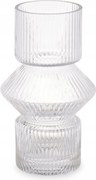 Üveg Váza, Bordázott Üvegből, 9,5 x 16,5 CM, Arte Regal