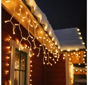 Brilagi - LED kültéri karácsonyi fényfüggöny 360xLED/8 funkció 14m IP44 meleg fehér jégcsapok 1V401-WW-OEM1