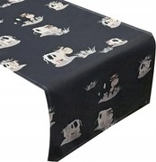 Asztali Futófelület 40x90 Szürke Dekoratív Gyerek