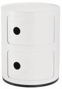 Kartell Componibili 4986 tárolóasztal, matt, 2 tárolórésszel, több színben Szín: fehér
