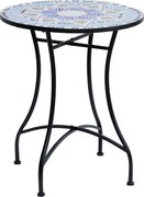 Outsunny Kerti Asztal Ø60 x H71cm, Időjárásálló Kerti Asztal Fémből | Aosom